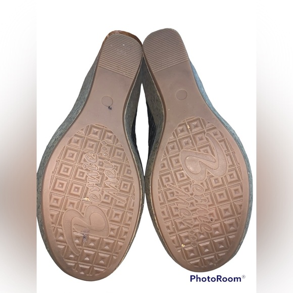 Bernie mev. Black Wedge slip on shoes - Picture 3 of 5